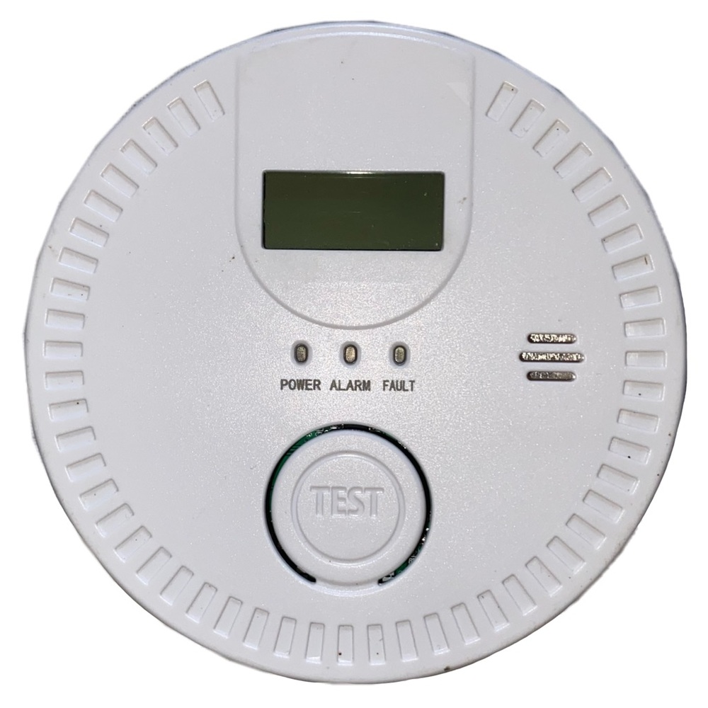Carbon Monoxide & Smoke Alarm with Test Button LED Indicator, 4.5V 85dB/1m READ